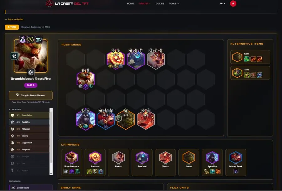 บอร์ด Brambleback Rapidfire ที่ 23:10