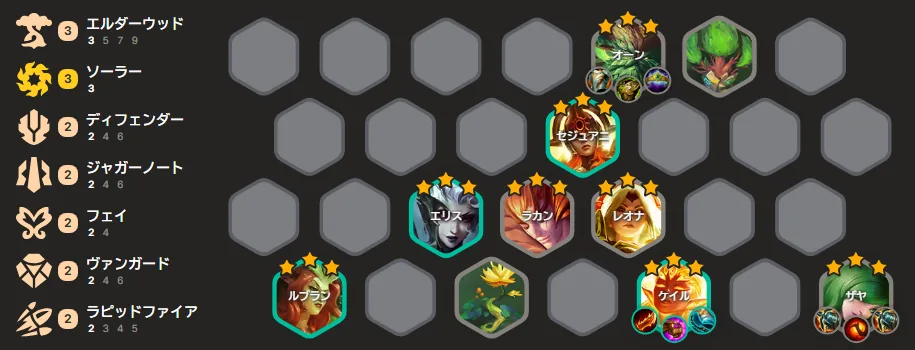 บอร์ด Cursed Crown Kayle — 8 ตัว ★3 ทั้งบอร์ด รวม LeBlanc ที่ใส่แทน Hecarim