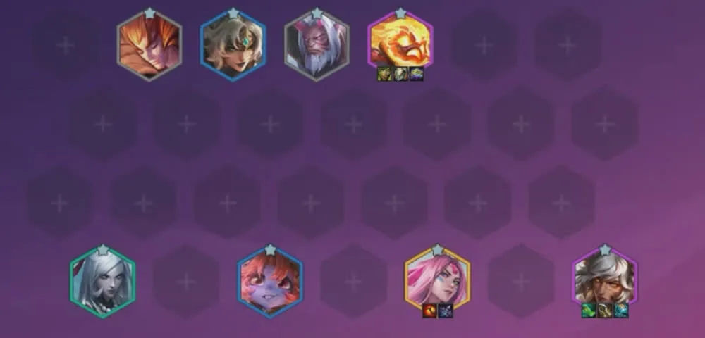 บอร์ดสำรอง — ถ้า Sett น้อยและ Amumu ขึ้น 2 ดาวแล้ว ให้เปิด 4 สายแผงหน้าแทน