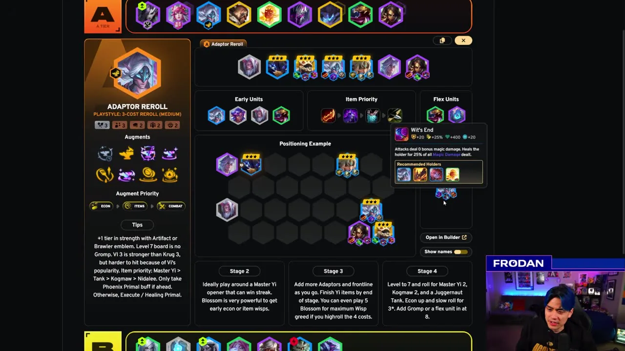 บอร์ด Adaptor Reroll เลเวล 7 — จากคลิป TFT Academy นาที 12:30