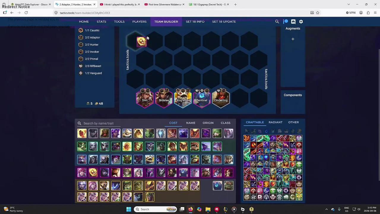 ห้าตัวที่ลงทุกเกมของคอมพ์ Sivir
