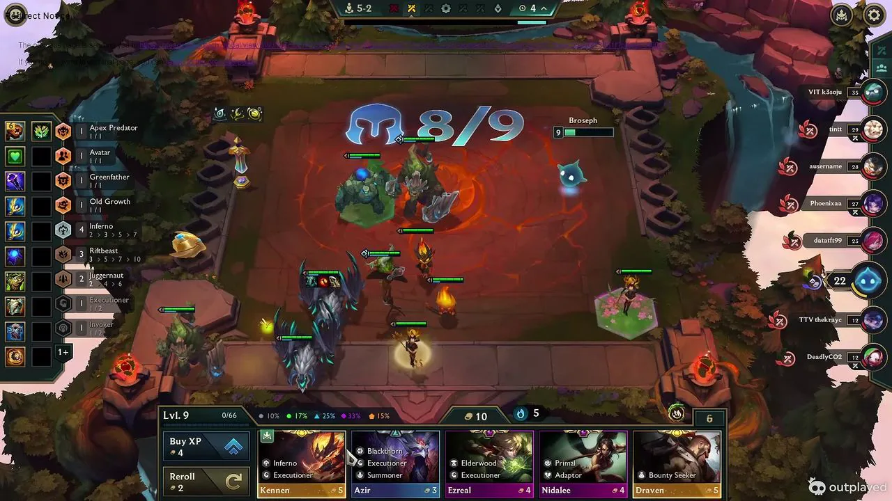บอร์ด fast 9 ที่มี Elder Dragon เป็นแกน
