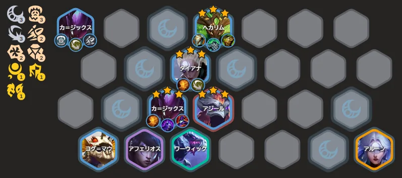 บอร์ดแบบ Kha'Zix Diana จาก tftips.app