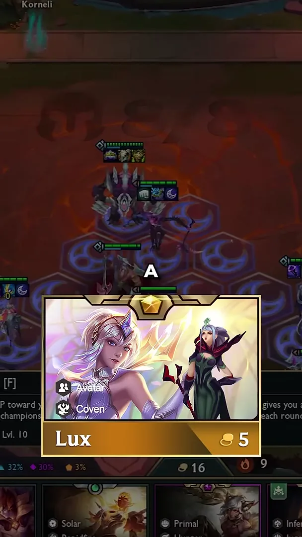 Lux Coven 5 ทอง กับบอร์ด Coven 7 ตัว