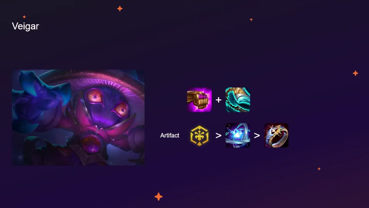 สไลด์ 41 — ไอเทม Veigar: JG + Striker's / artifact