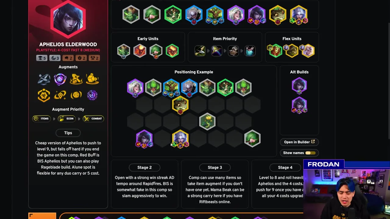 บอร์ด Elderwood Aphelios เวอร์ชันที่ถูกกว่า — จากคลิป TFT Academy นาที 4:45