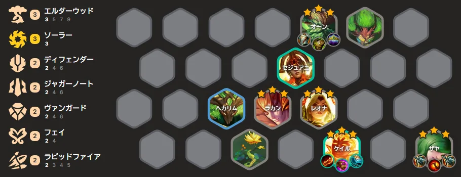 บอร์ด Kayle & Xayah reroll — Ornn★3 Rakan★3 Leona★3 Kayle★3 Xayah★3 กับ Sejuani Hecarim