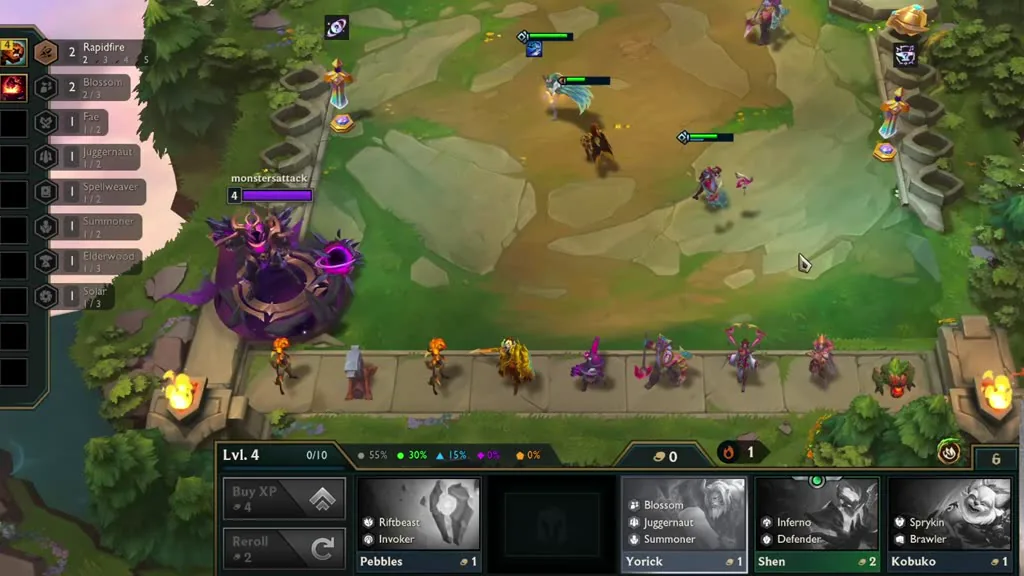 เกมตัวอย่างของเขาที่ 05:18 เลเวล 4 ร้านมี Pebbles Yorick Shen Kobuko