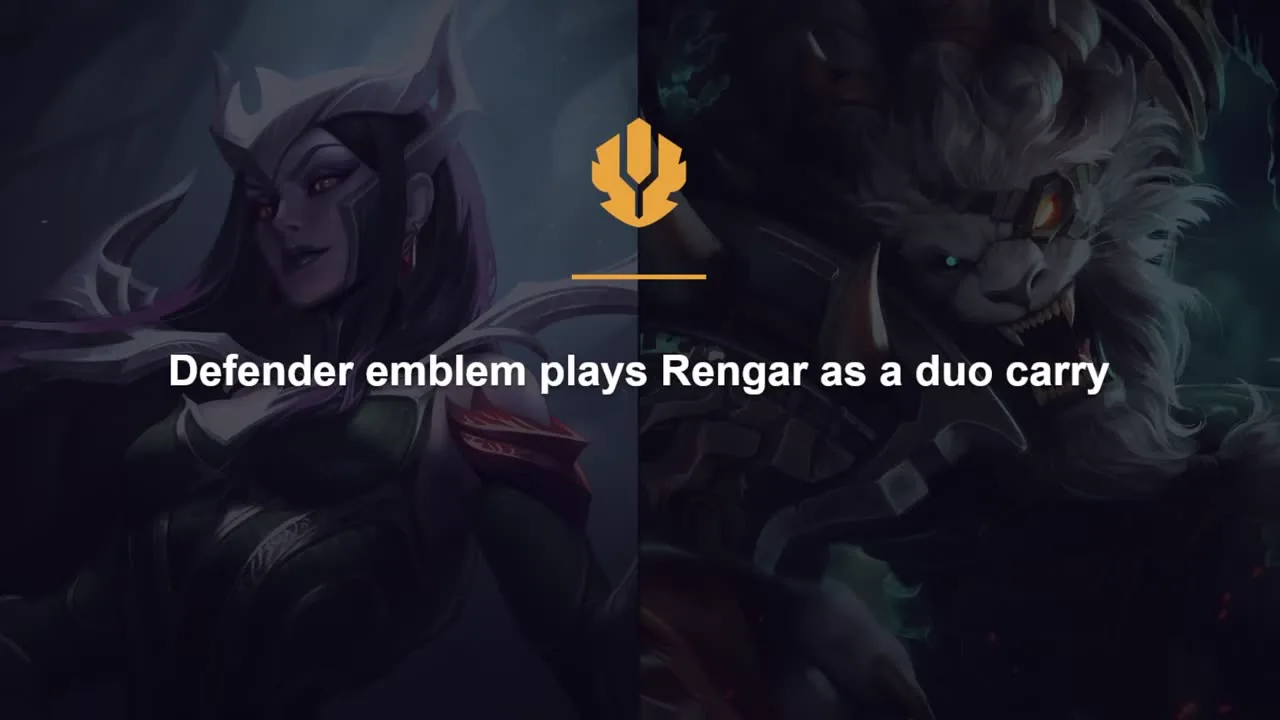 สไลด์ 33 — ตรา Defender → Rengar แครี่คู่